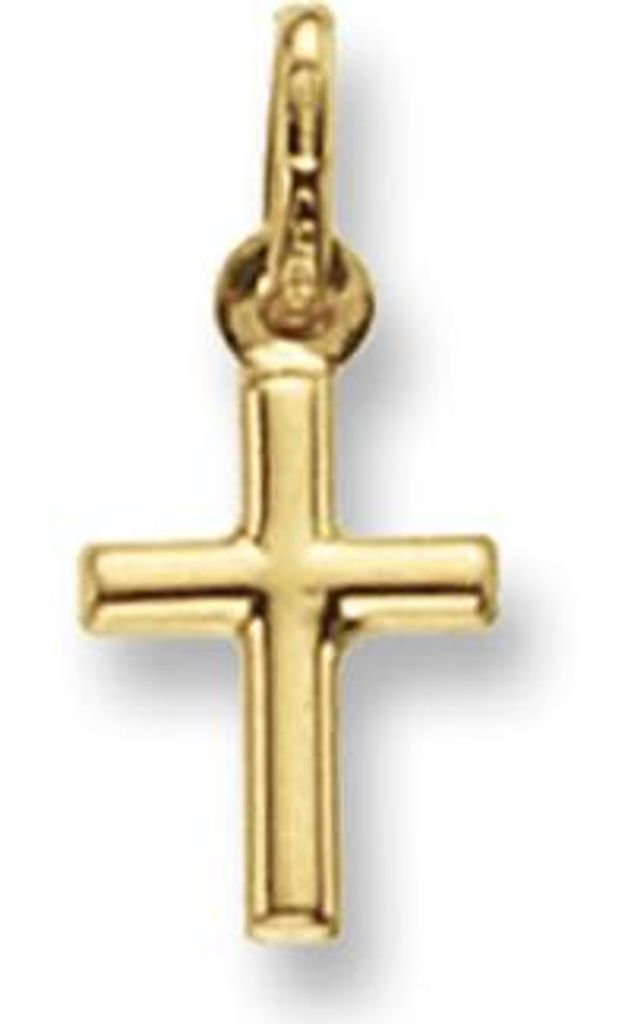 9 Karat (375) Gold kreuz Damen - Anhänger - 12mm*8mm; TRS15651