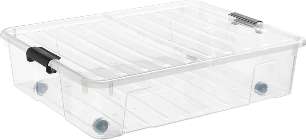 Stop au désordre : Boîte de rangement sous lit 49L XL pour vêtements d'hiver