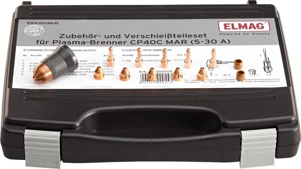 Set de maintenance Elmag 00055 pour ateliers et chantiers de soudure