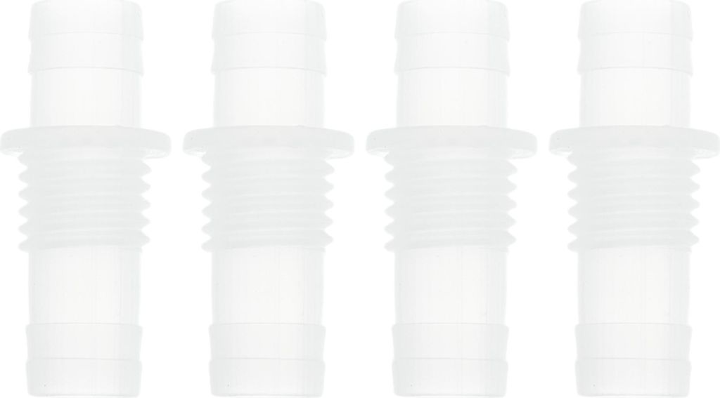 Kunststoff-Schlauchstutzen 15/32" bis 15/32" Schlauch-ID M15 Gewinde Durch-Bulkhead Fitting PP 4 Stück