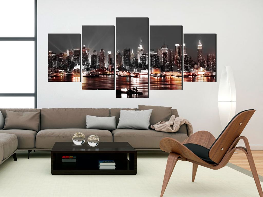 Akustikbild Stadt New York 200x100 cm Bilder Akustikschaum Produktbild 