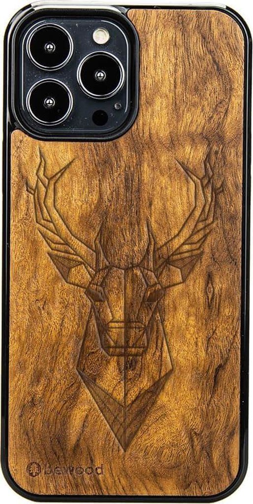 Holzhülle für iPhone 13 Pro Max IMBUIA DEER