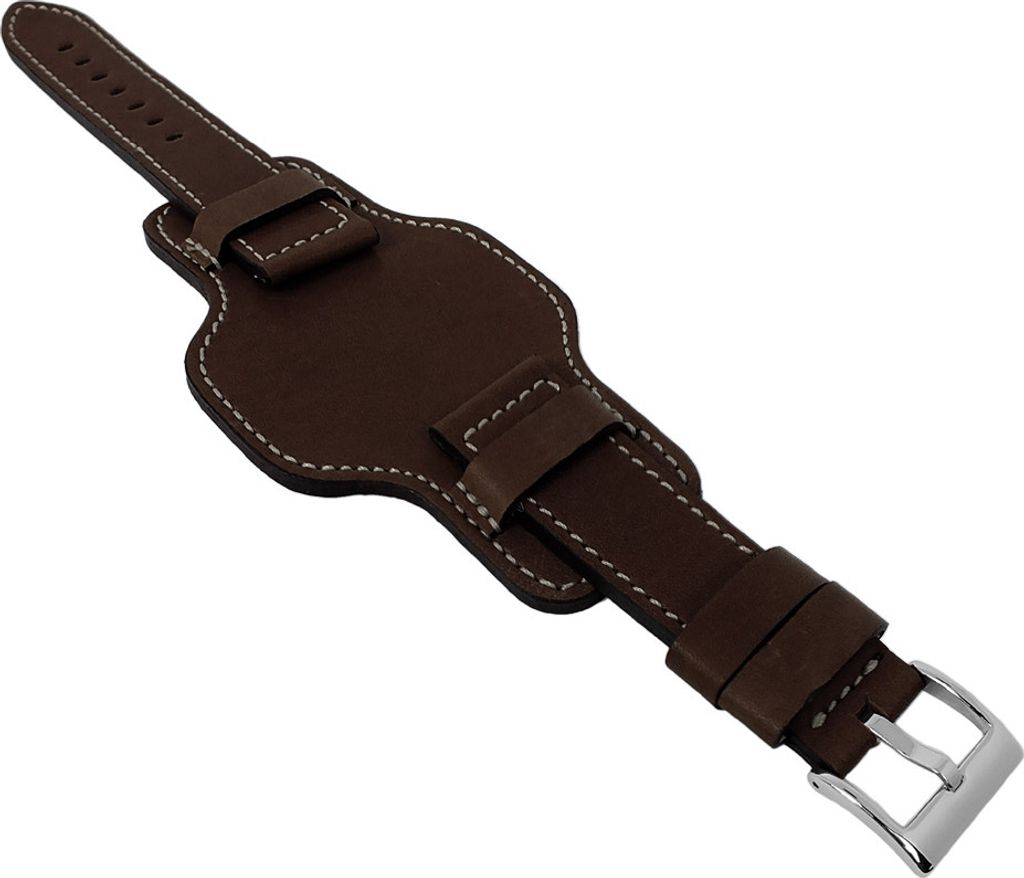 Snow-Calf Unterlagenband | weiches Kalbsleder dunkelbraun Produktbild 