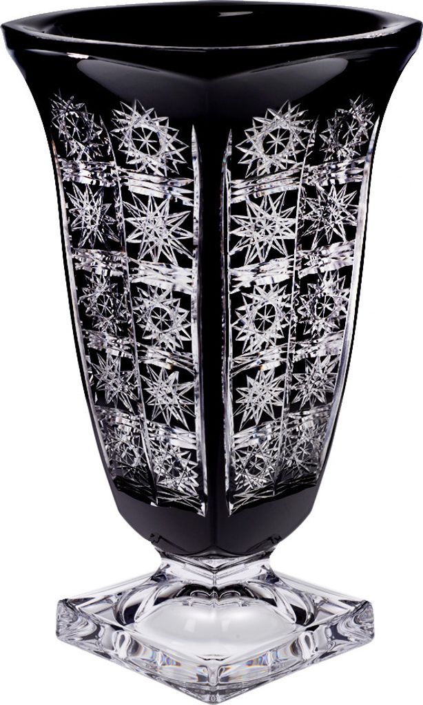 Vase Schleuderstern ca. 33 cm Schwarz