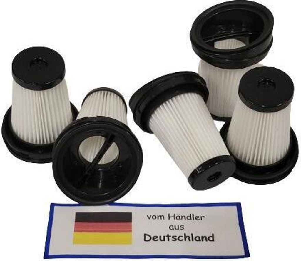 5x Filter kompatibel mit Grundig VCH 9629, VCH 9630, VCH 9631, VCH 9632 Akkusauger