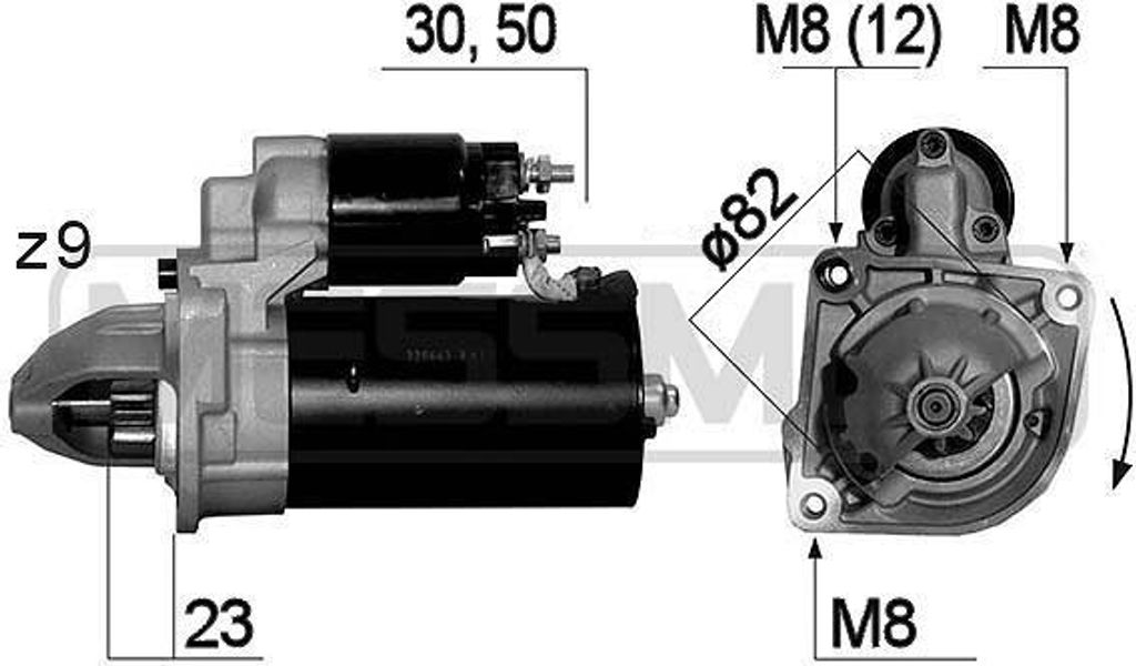 ERA 220663A - OE 16 143 799 80 Anlasser, Starter für Jumper, Ducato, Boxer