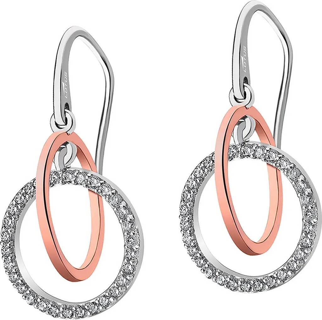 Boucles d'oreilles Argent Anti-allergie Lotus Silver Cercles Reliés
