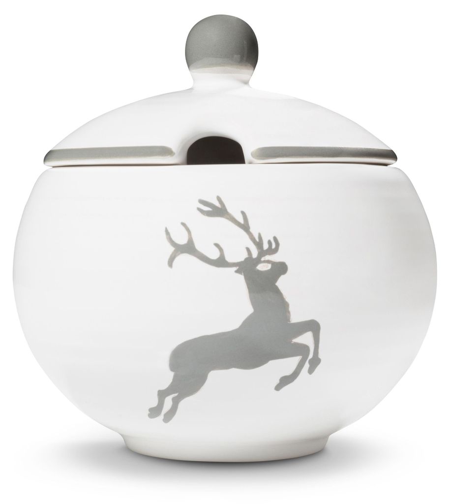 Gmundner Ceramics Grey Stag, cukiernica z wycięciem (Ø 10 Zdjęcie produktu 