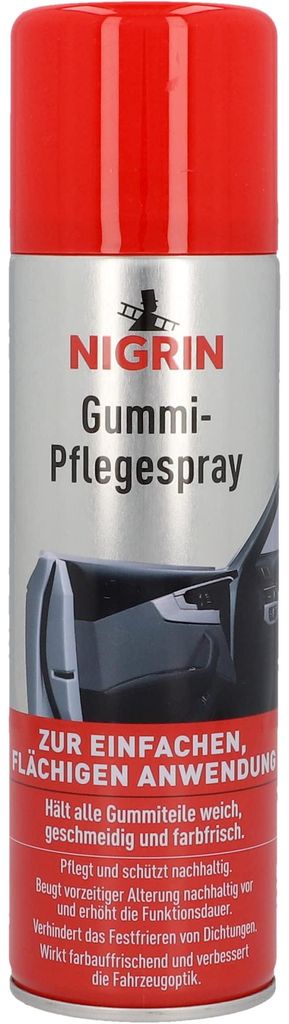 NIGRIN Gummipflege-Spray, Pflege für Gummiteile am Auto, Produktbild 