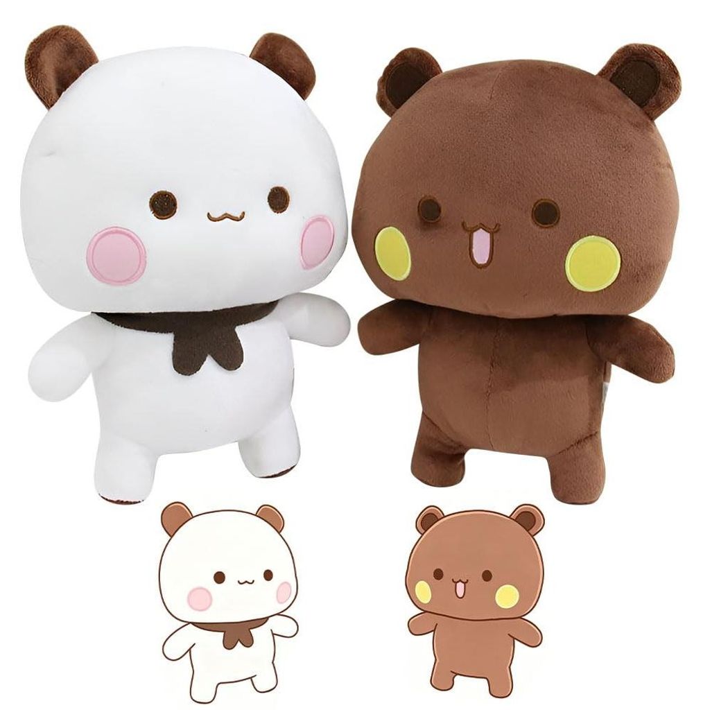 Sada dvoch plyšových zvierat Dudu Bubu Panda, výška 21 cm Obrázok produktu 