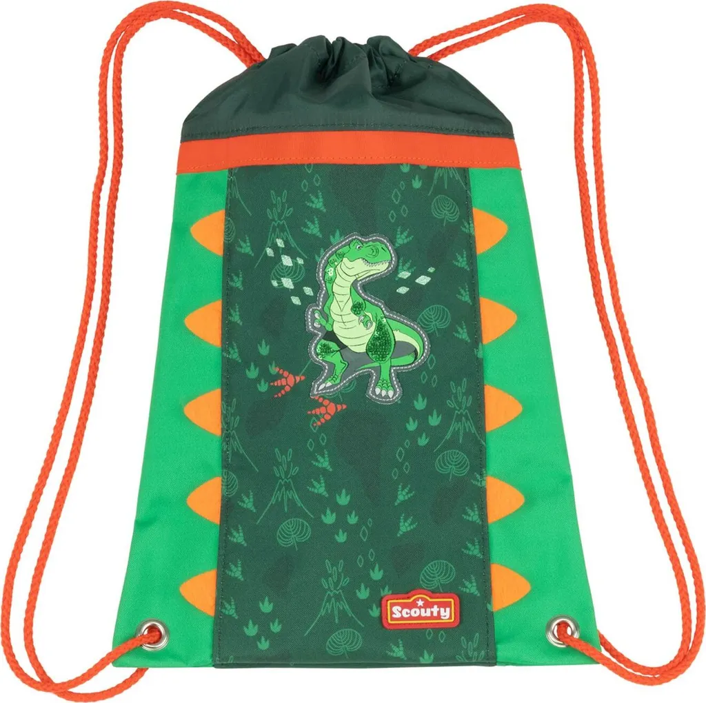 Offerta Sacca Scouty Dino Verde - Borsa Sportiva Turnbeutel Prezzo Top