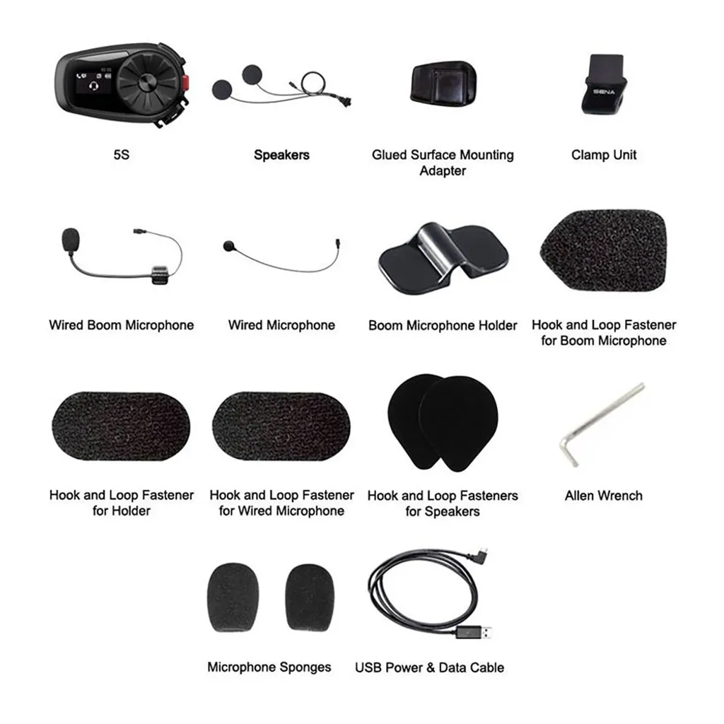 Intercom Sena 5S Système de Communication Bluetooth avec Écran LCD Intégré - 11