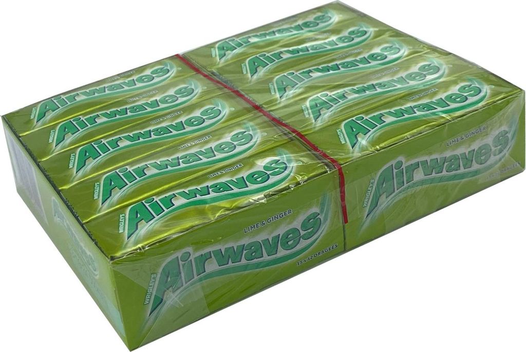 AIRWAVES Lime & Ginger 30x12 drażetek (display - 30 Zdjęcie produktu 