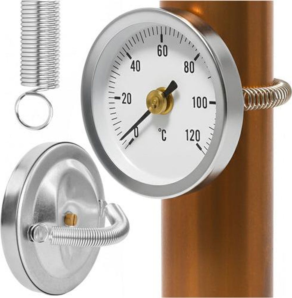 Drehthermometer für Öfen von 0-120 °C, Rohrmontage