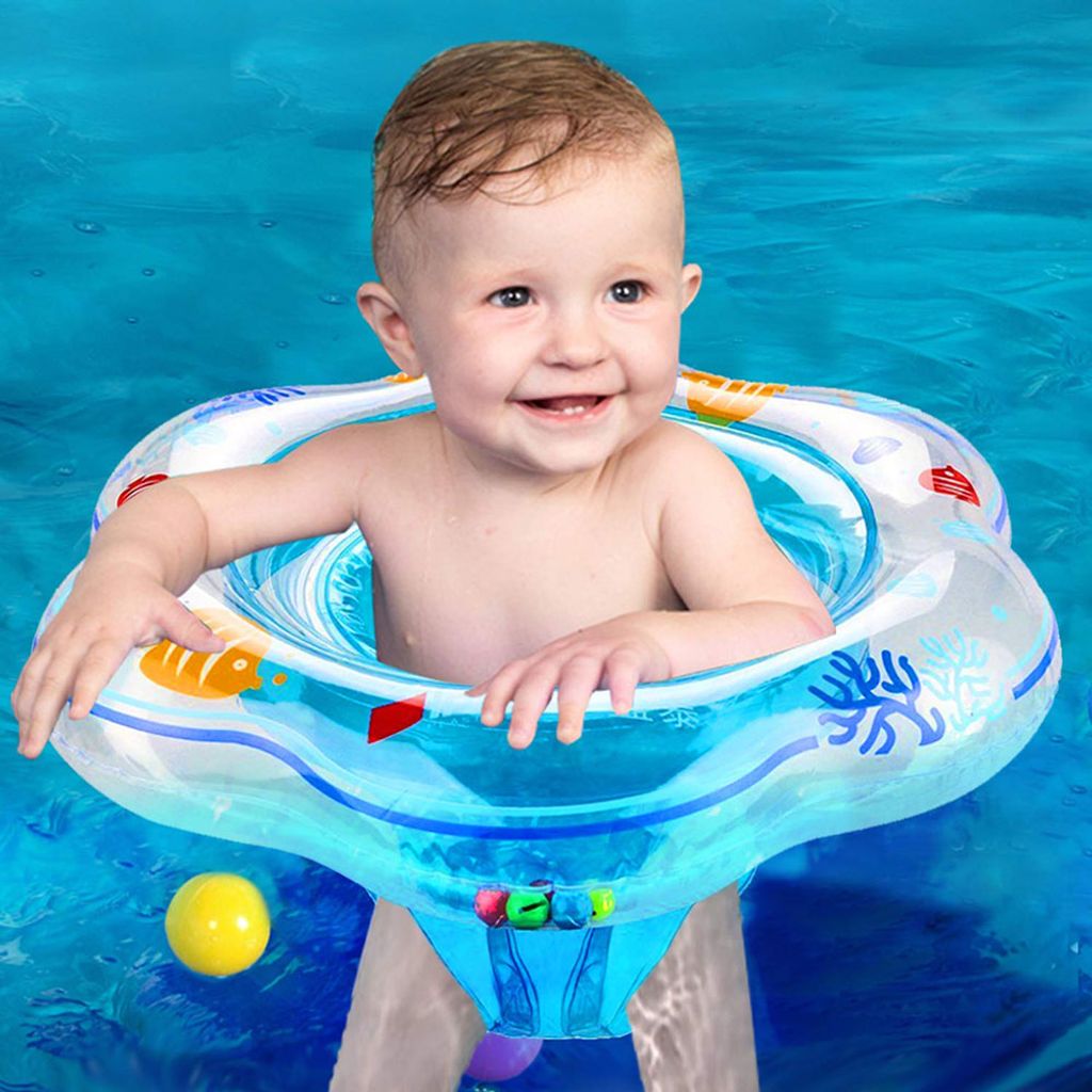Baby Schwimmring für Hals Babyschwimmring Schwimmkragen Schwimmhilfe Kinder DE 