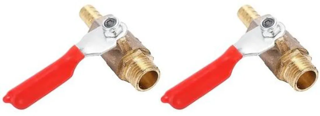 Vanne 1/4" anti-fuite pour compresseur - Lot de 2 robinets de sécurité