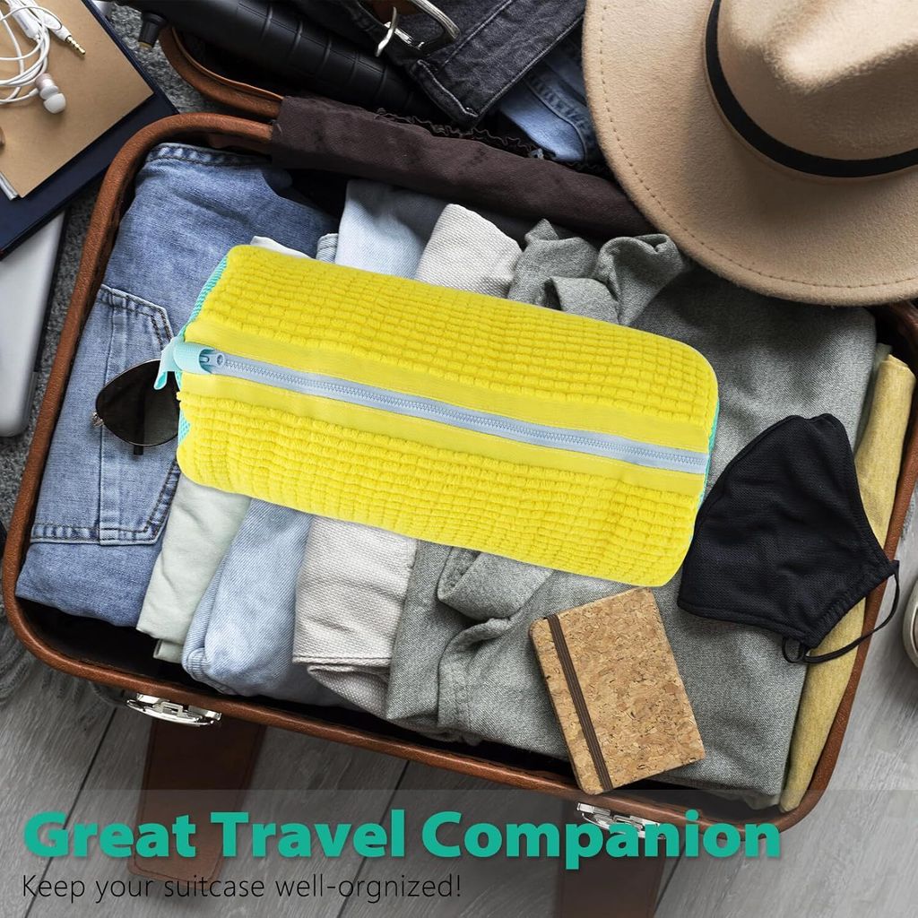 Schuhwaschbeutel Für Waschmaschine - 2 Stück, Wiederverwendbar, Gelb