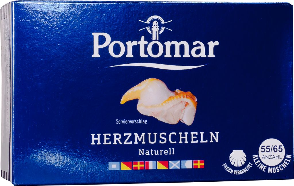 Herzmuschel naturell 55/65 Stück
