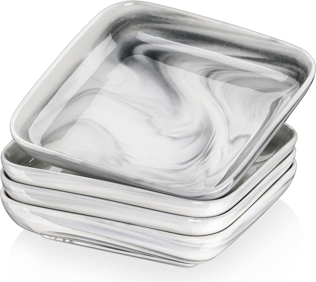 MALACASA, série Ivy, 4dílná sada mramorových porcelánových Obrázek produktu 