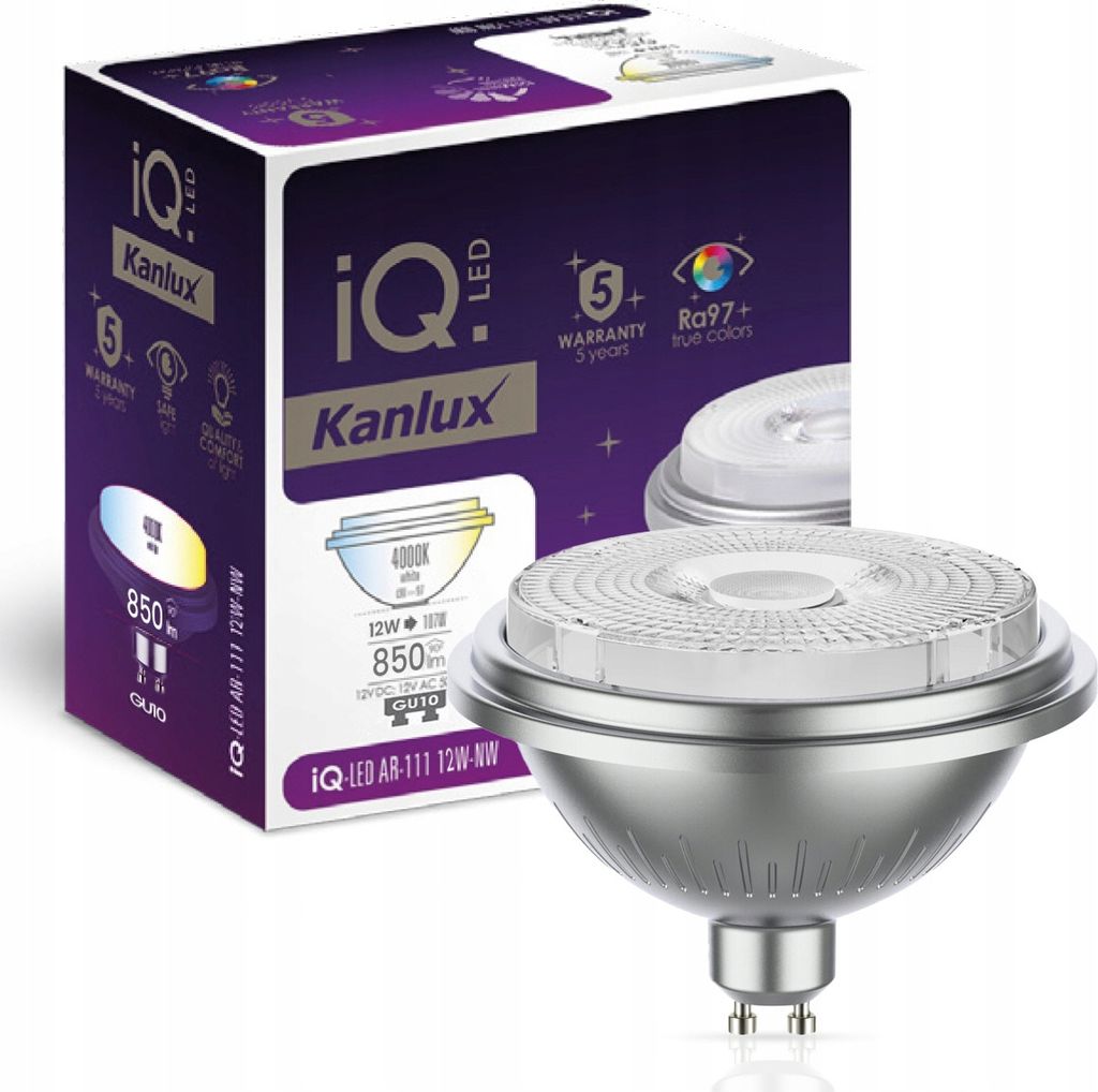 Kanlux S.A. 27319, 12 W, 92 W, GU10, 1050 lm, Biela Obrázok produktu 