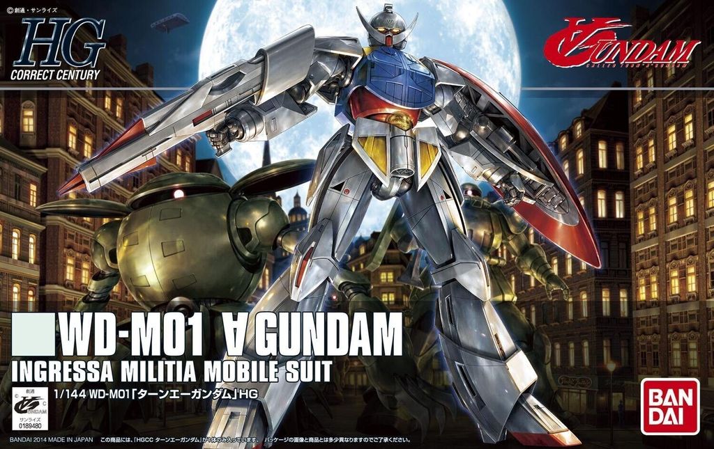 Bandai HGCC Turn A Gundam Modellbausatz 1:144, Produktbild 
