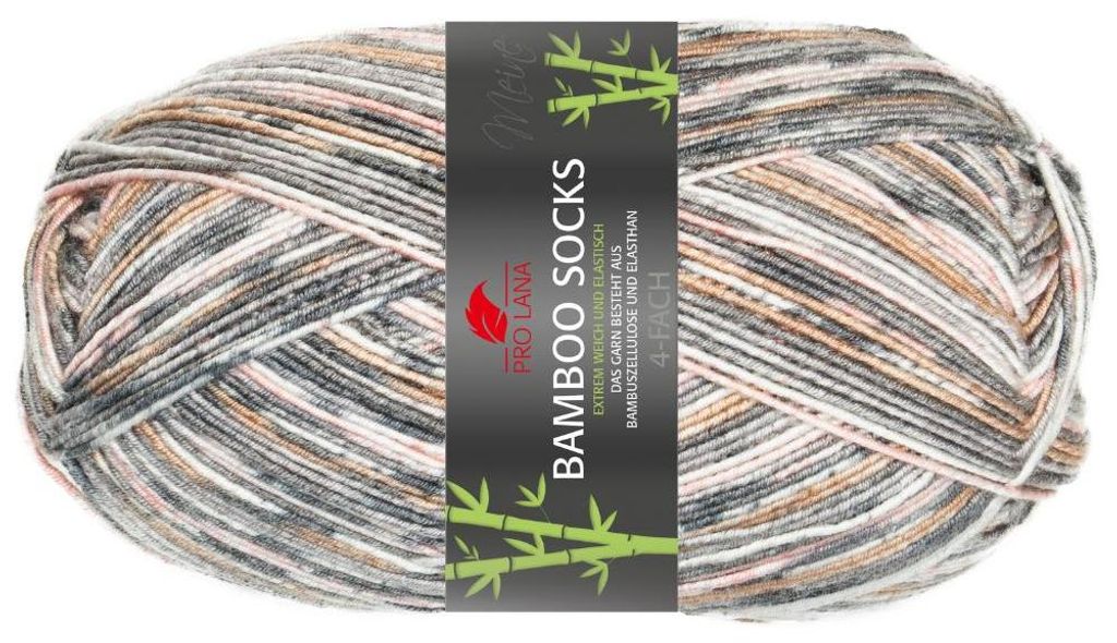 Pro Lana BAMBOO SOCKS color 100 g seidenweiche und vegane Produktbild 