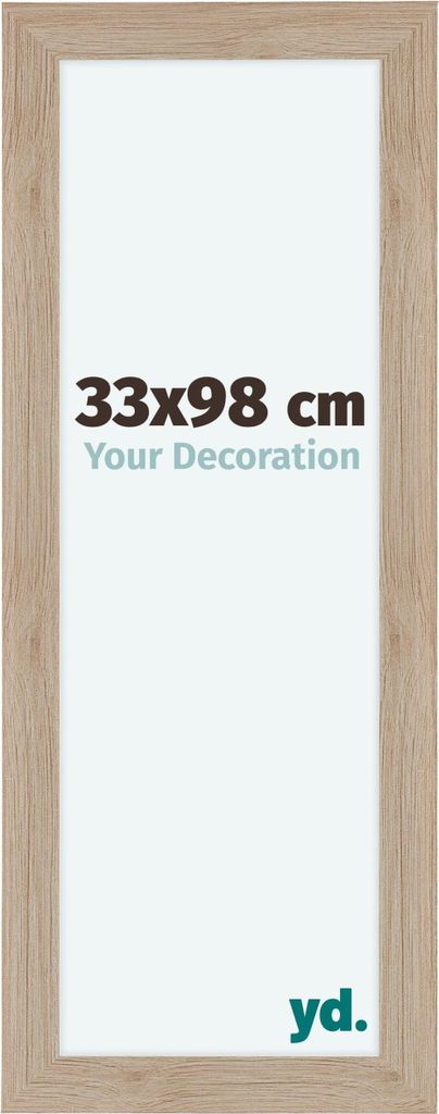Bilderrahmen, 33x98 cm, Eiche Hell, MDF, Como