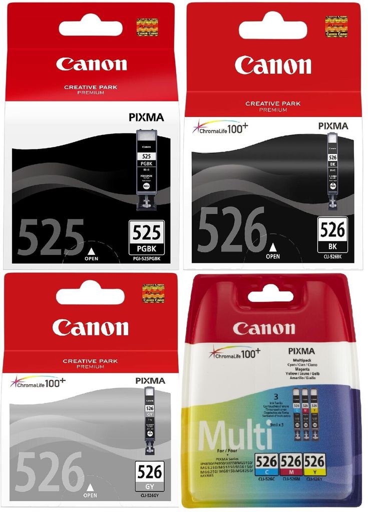 Canon Original CLI-526 + PGI-525 Druckerpatronen Produktbild 
