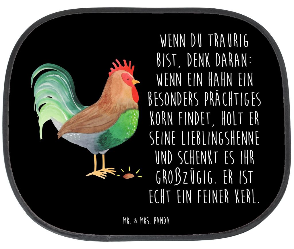 Mr. & Mrs. Panda Sonnenschutz Auto Hahn Korn - Schwarz - Produktbild 