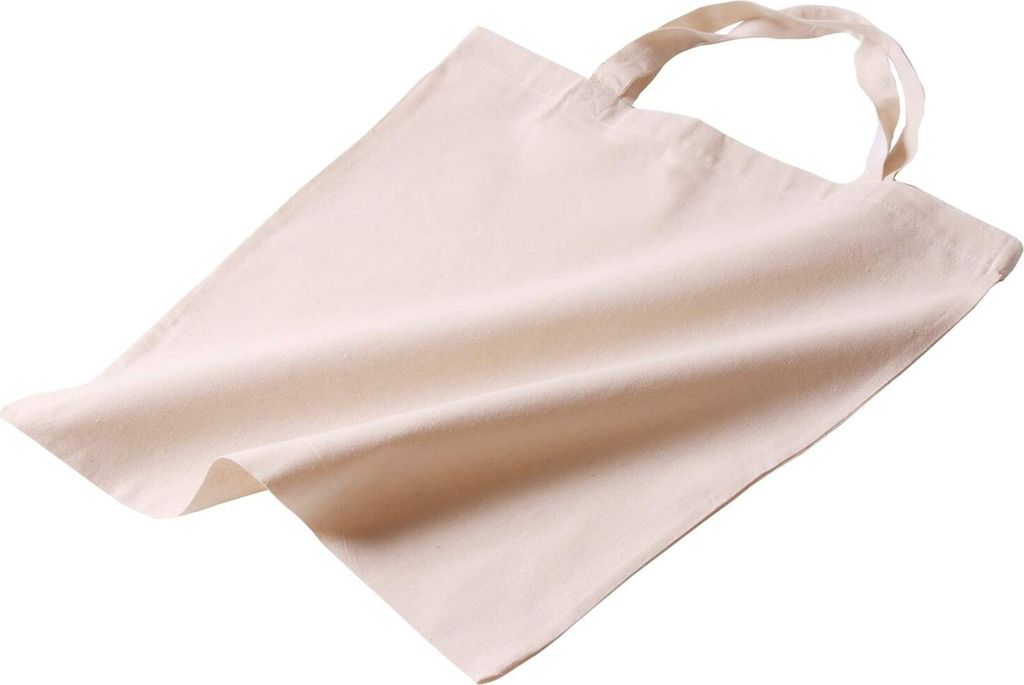 10 Baumwolltragetasche Stofftasche UNBEDRUCKT 38x42+37 Produktbild 