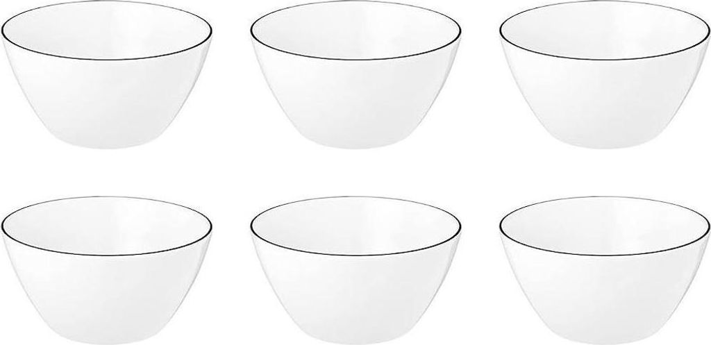 Seltmann Weiden Lido Black Line Müslischale 15 cm 6er Set Produktbild 