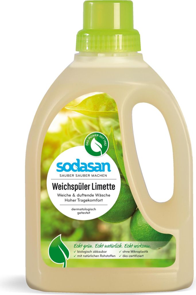 Sodasan Weichspüler Limette 0,75L hoher Tragekomfort (1er Pack)