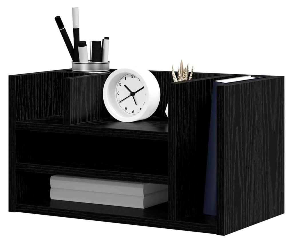 Schreibtisch Organizer aus Altholz 44,5 x 24 x 25 cm, Büro Organizer, moderner Schreibtisch-Tidy, viel Stauraum, praktisches Zubehör für Ordnung...