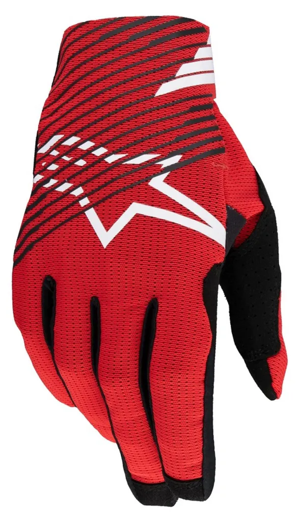 Gants Tout-terrain Alpinestars Radar Pro Rouge S pour Pilotage MX