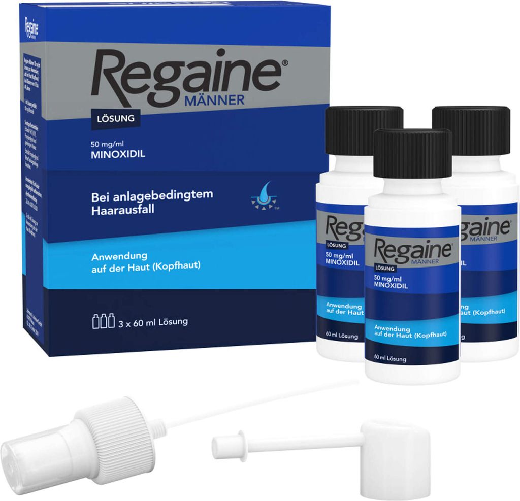 Regaine Männer Lösung mit Minoxidil 3 x 60 ml