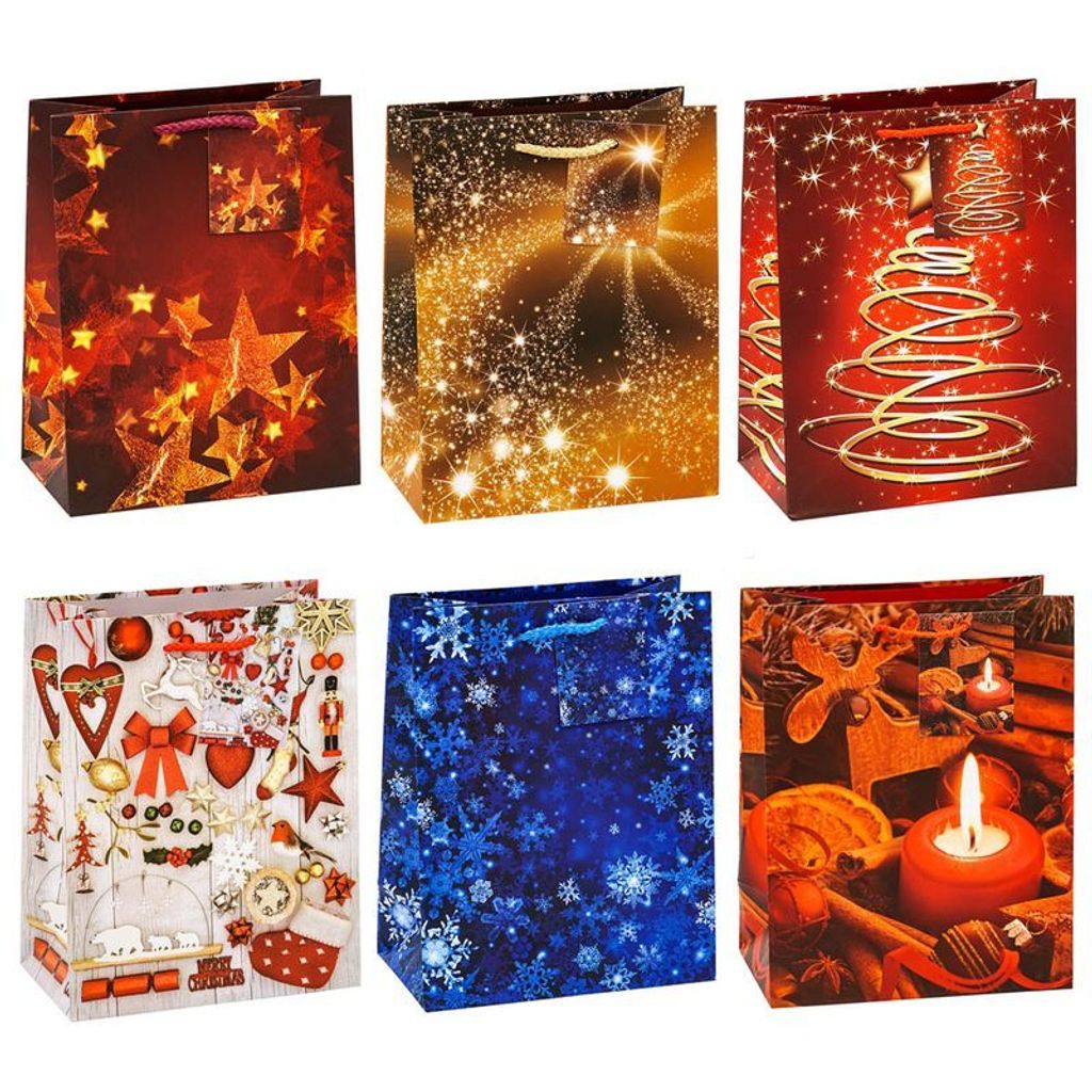 TSI 83018-SG 12 Geschenktaschen Weihnachten Serie 8 Motiv Produktbild 