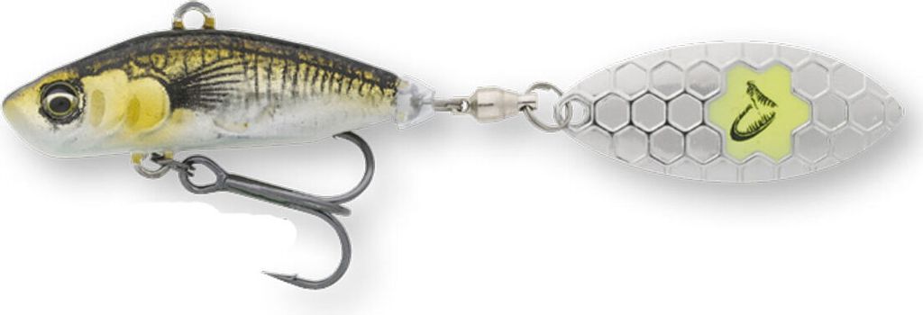 Savage Gear 3D Sticklebait Tailspin Green Silver Ayu 7,3 cm 13 g Wobbler