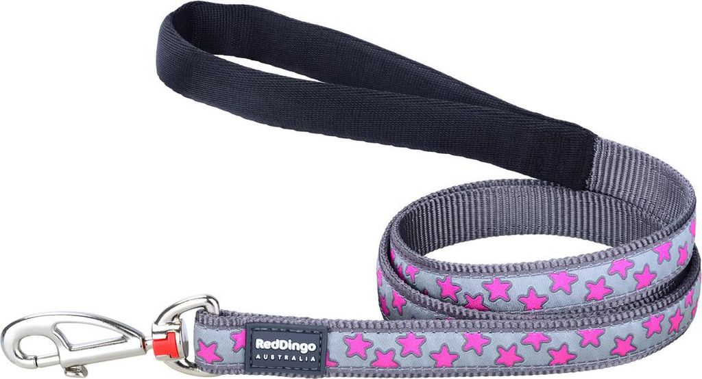 Haargummi für Perro Red Dingo STYLE HOT PINK ON COOL GREY 15mm x 120 cm