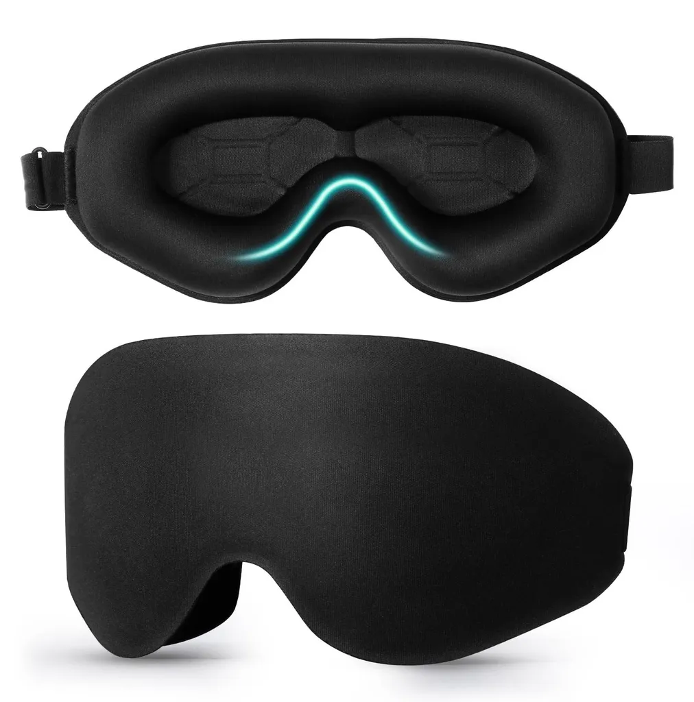 Masque de sommeil 3D occultant avec sangle réglable pour homme et femme
