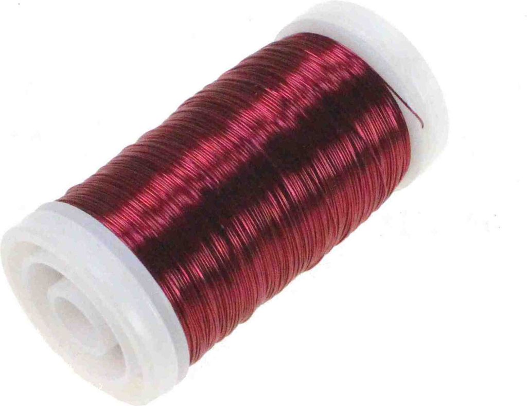 100g Myrtendraht Dekodraht Ø0,3mm ca.160m Basteldraht Dekolackdraht Lackdraht, Farbe:bordeaux