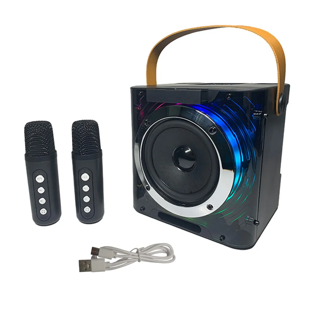 Mini machine karaoké portable et enceinte Bluetooth avec micro sans fil