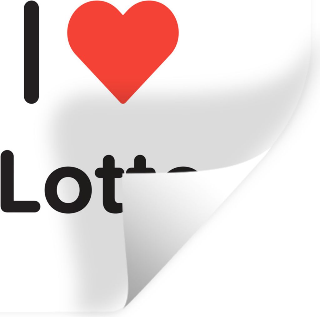 MuchoWow Wandtattoo Wandsticker Wandaufkleber Ich liebe - Lotte - Mädchen 30x30 cm Selbstklebend und Repositionierbar - Repositionierbar - Wasse...