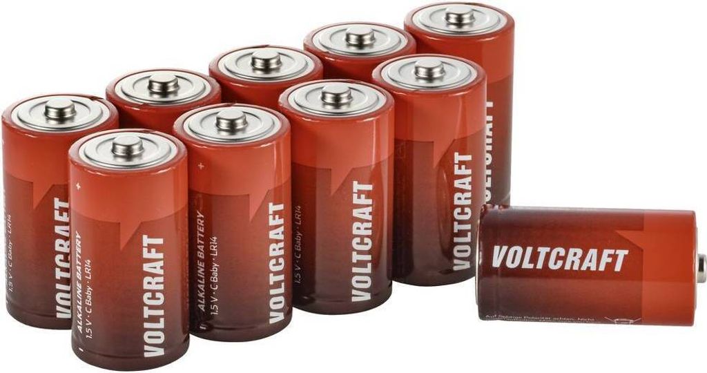 VOLTCRAFT Industrial LR14 Baby -Batterie Alkali-Mangan 8000 mAh 1.5 V 10 St.