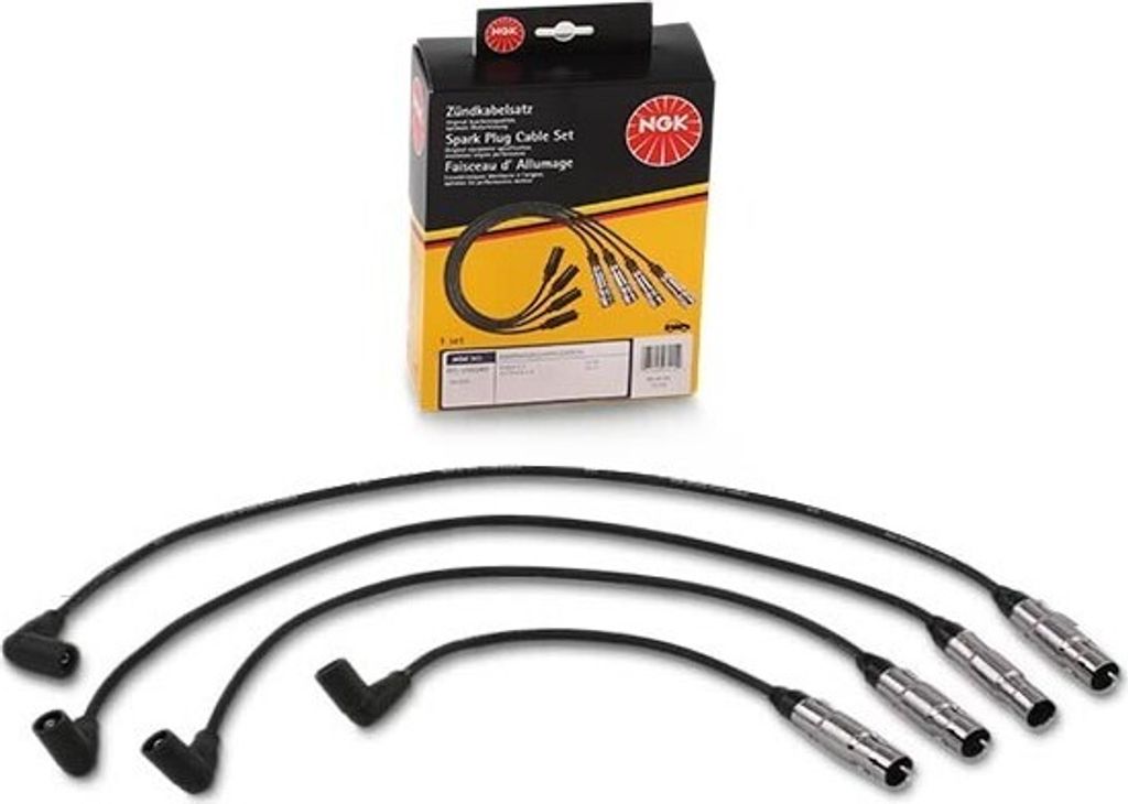 NGK 7015 Zündkabelsatz Zündleitungssatz für VW Golf IV Schrägheck (1J1) GOLF VI (5K1) Golf V Schrägheck (1K1) TOURAN (1T1, 1T2) Passat Variant...
