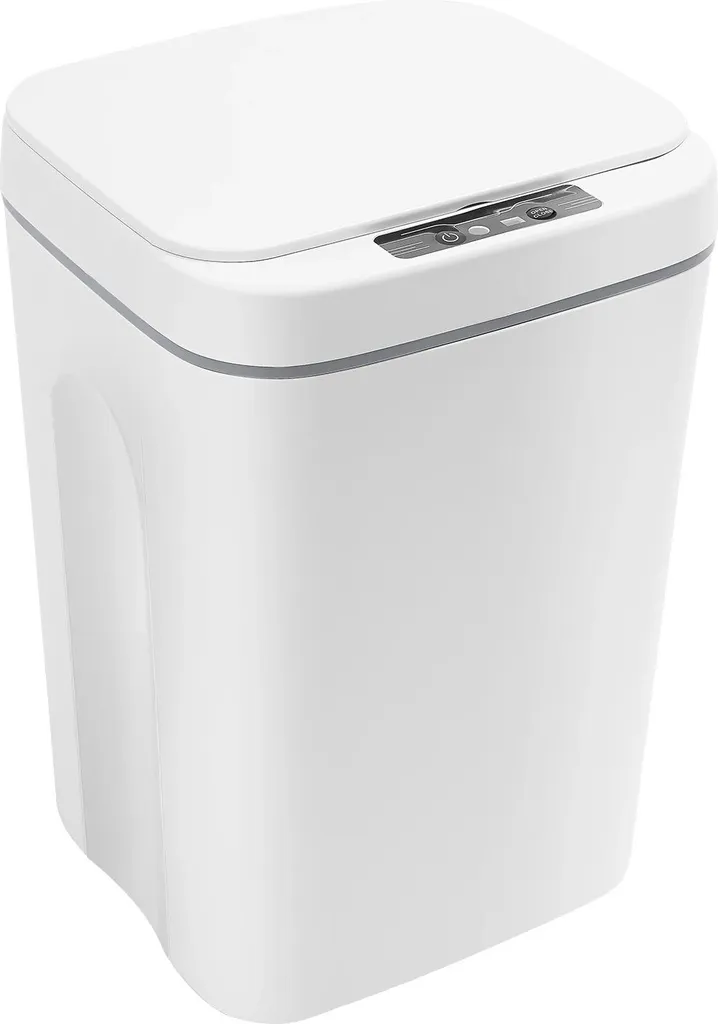Poubelle de Cuisine Blanche 16L à Ouverture Automatique sans Contact