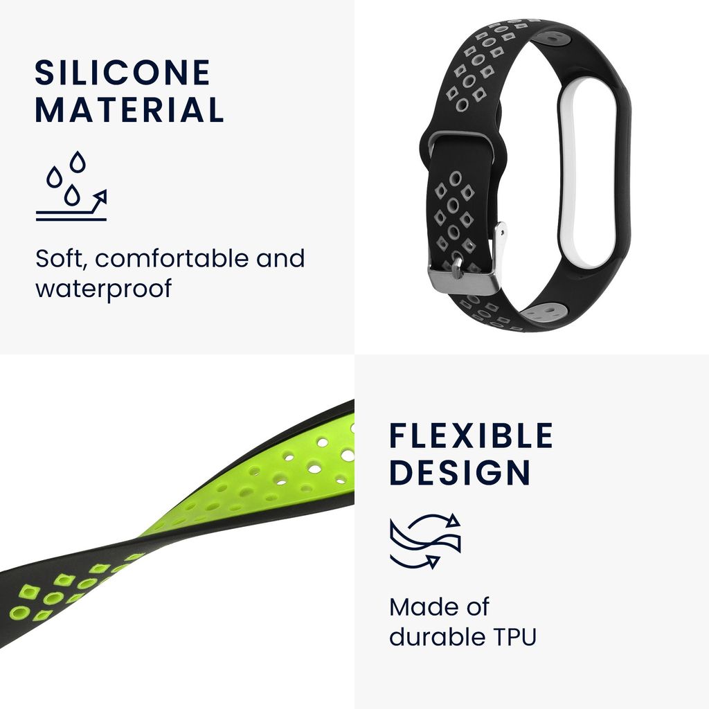kwmobile 2x Uhrenarmband für Xiaomi Mi Smart Band 6 / Mi Produktbild 