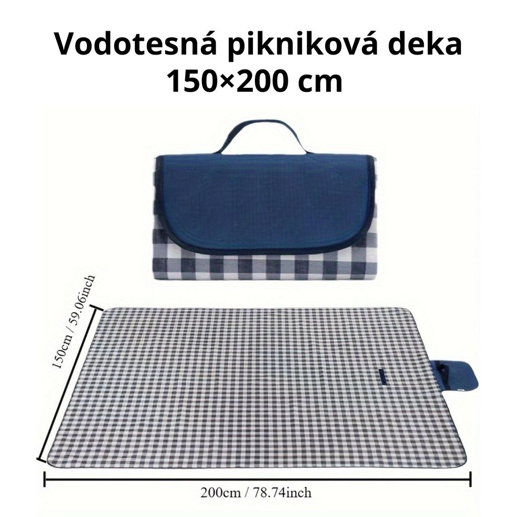 Vodotesná pikniková deka 150×200 cm – Plážová podložka & Obrázok produktu 