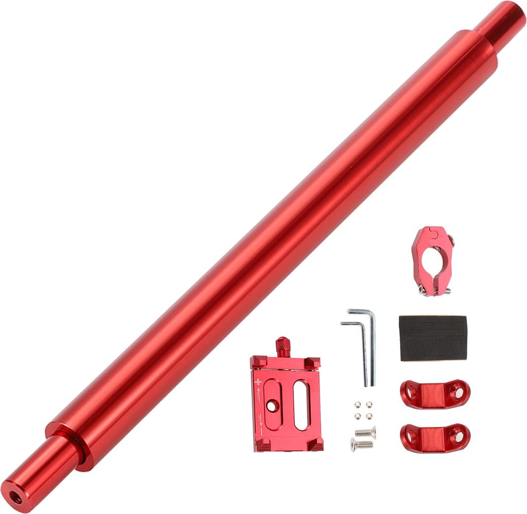 Motorrad-Balance-Querstange Verstellbare Motorradlenkerhalterung aus Aluminiumlegierung Rot