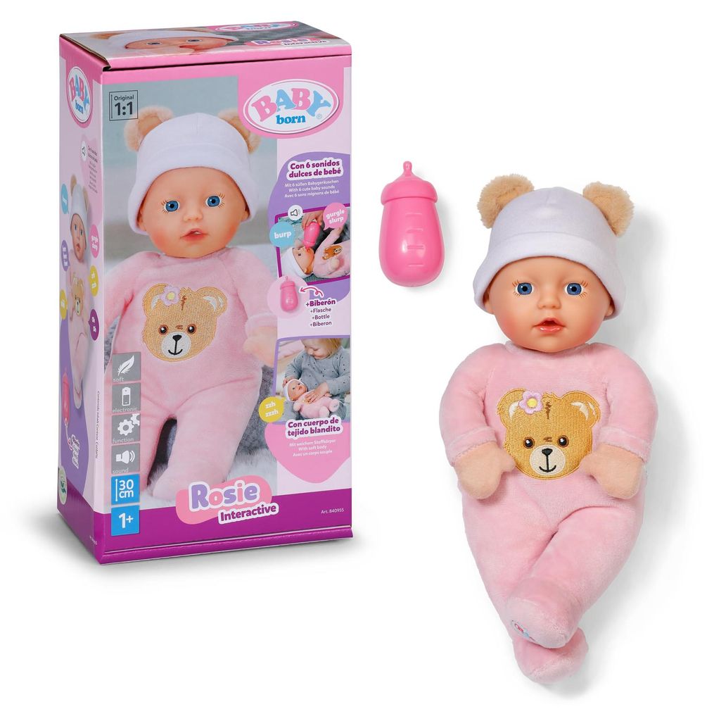 BABY born Rosie 30 cm, morbida bambola con 6 suoni e Immagine del prodotto 