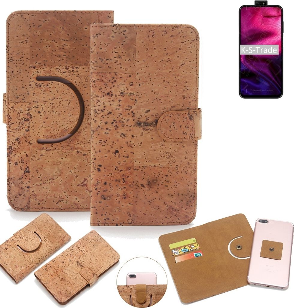 K-S-Trade Handy-Hülle Schutz-Hülle kompatibel mit HiSense Infinity H50 Zoom Handyhülle Schutzhülle Korkhülle Kork-Hülle 1x